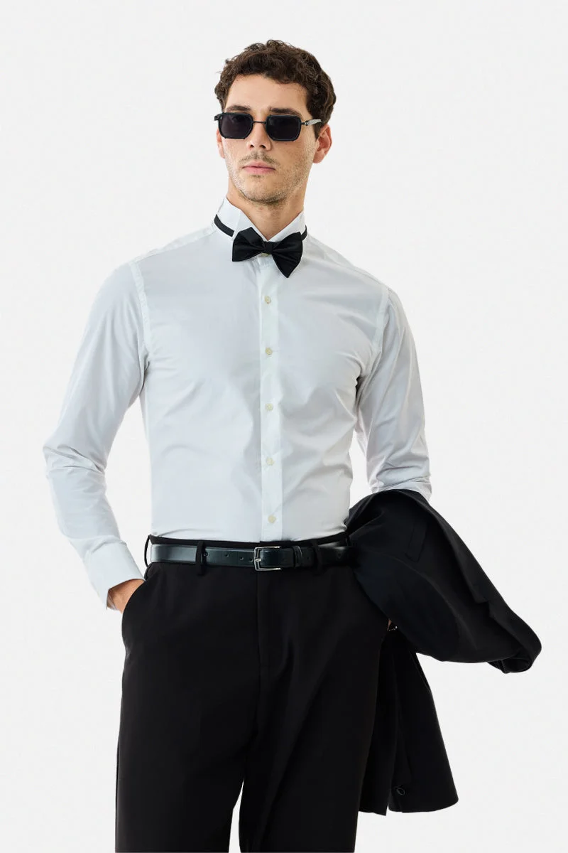 SNITCH 100% Cotton Slim Fit Tuxe Luxe Shirt